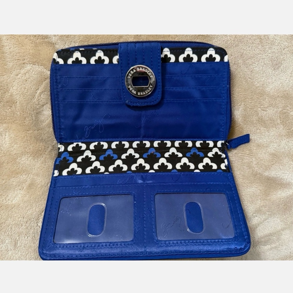 Blue Quilted Wallet - Picture 2 of 3